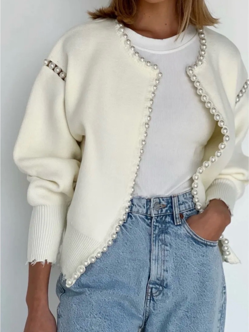 Vita Grace Pearl Cardigan Sweater